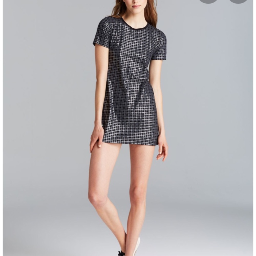 Theory Metallic Cherry Ichart Dress
